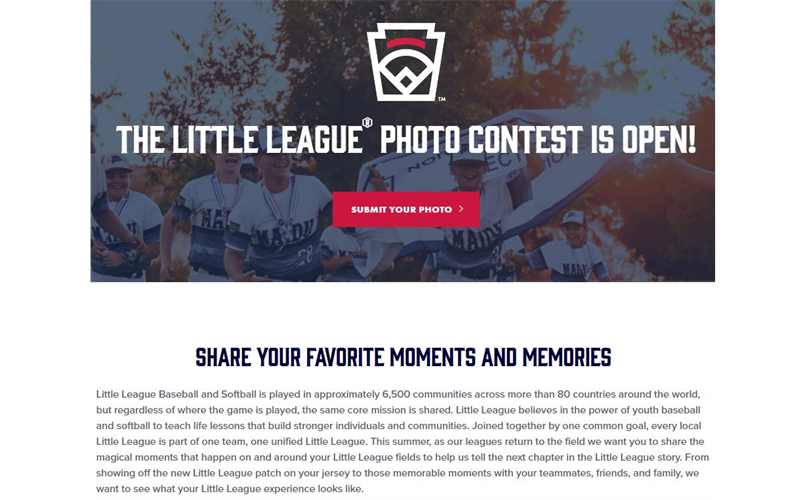 Little League Photo Contest